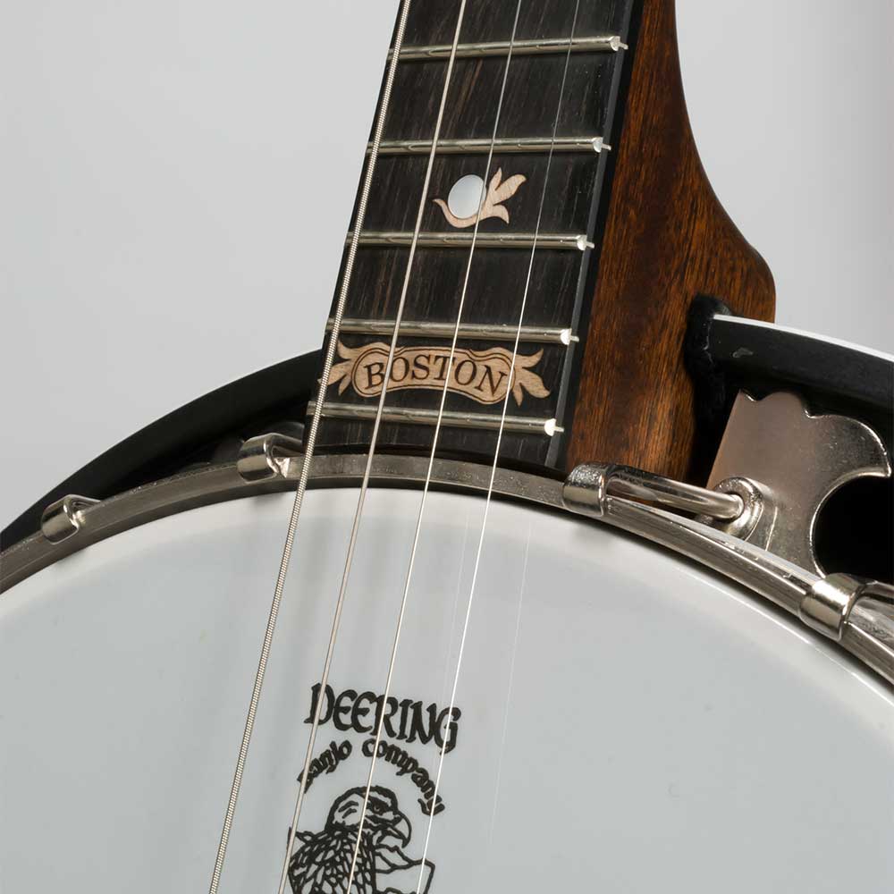 Deering Boston 17-Fret Tenor Banjo - neck joint front