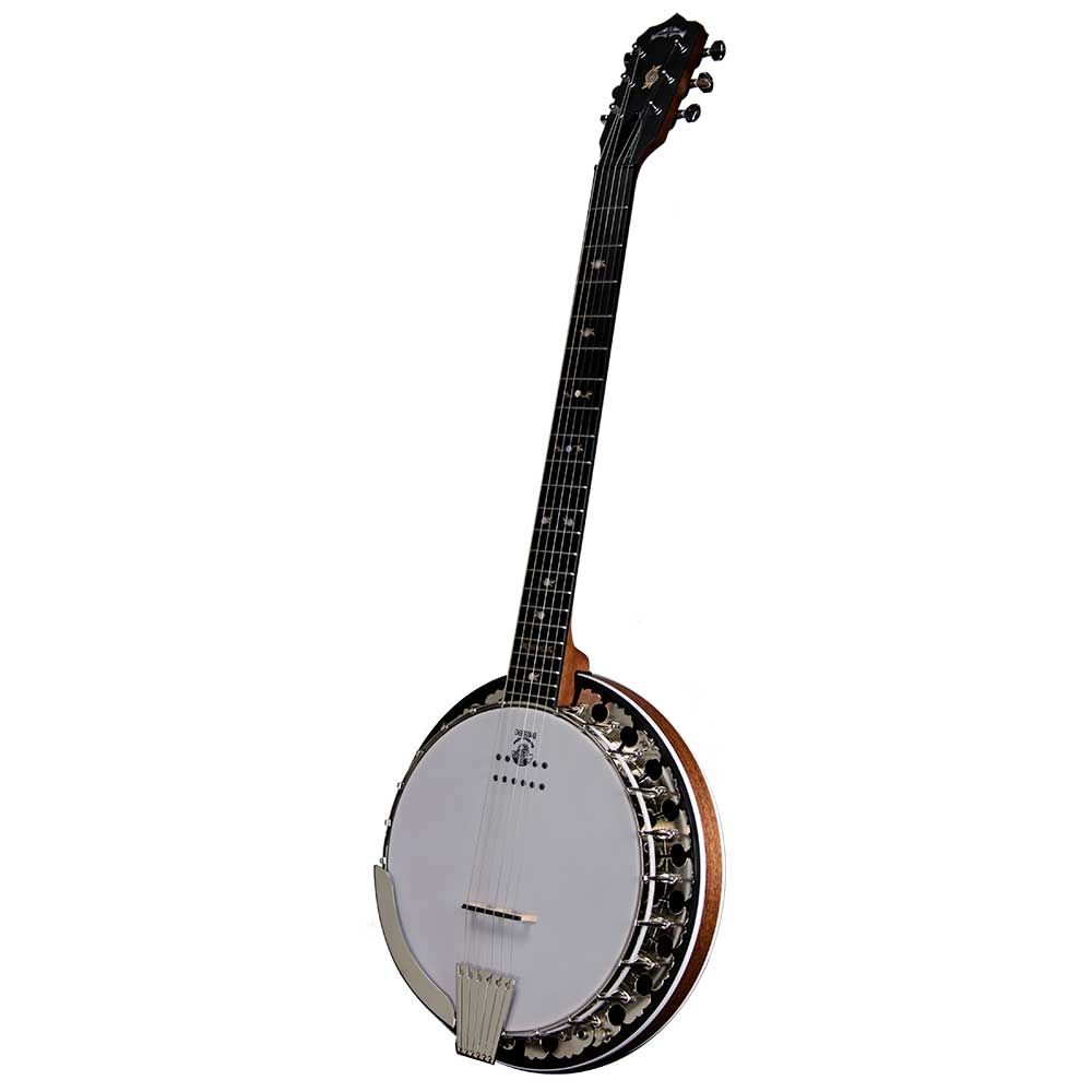 Deering Boston 6-String Acoustic/Electric Banjo - front