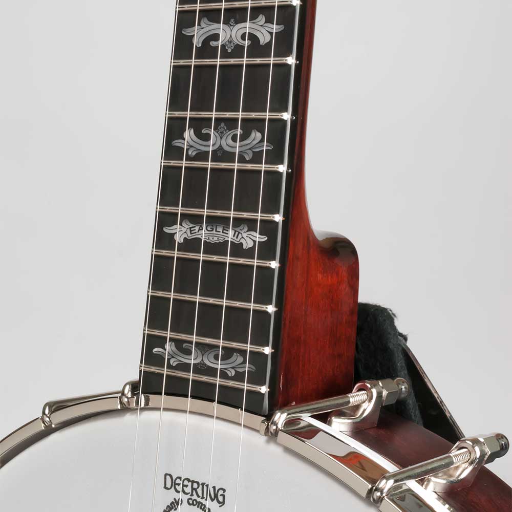 Deering Eagle II Openback 5-String Banjo - neck joint front