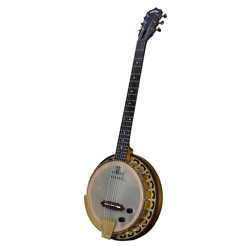 Deering Phoenix Acoustic/Electric 6-String Banjo - front