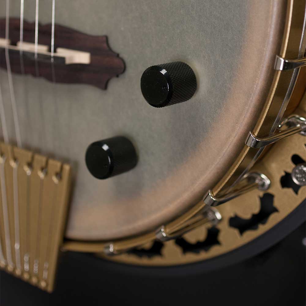 Deering Phoenix Acoustic/Electric 6-String Banjo - blender knobs