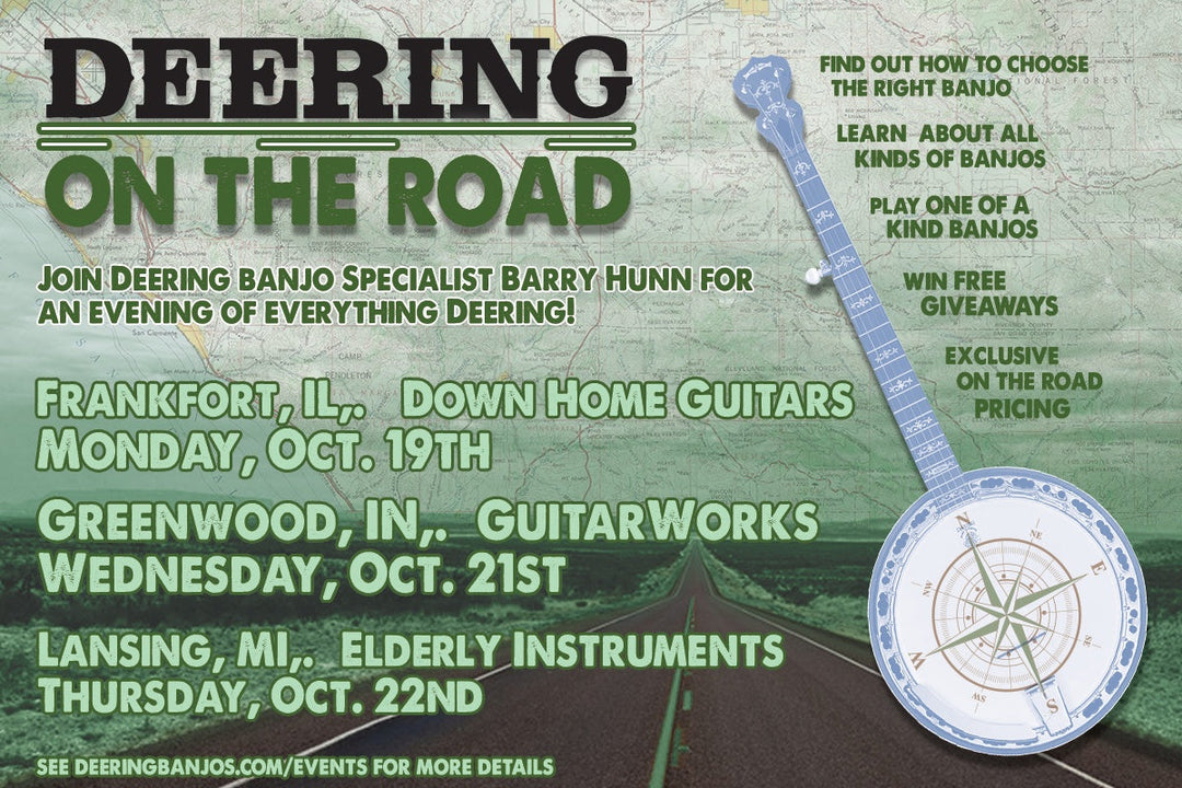 Deering Takes Banjos "On The Road" in October!