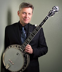 Eric Gibson of The Gibson Brothers with his Legacy Banjo