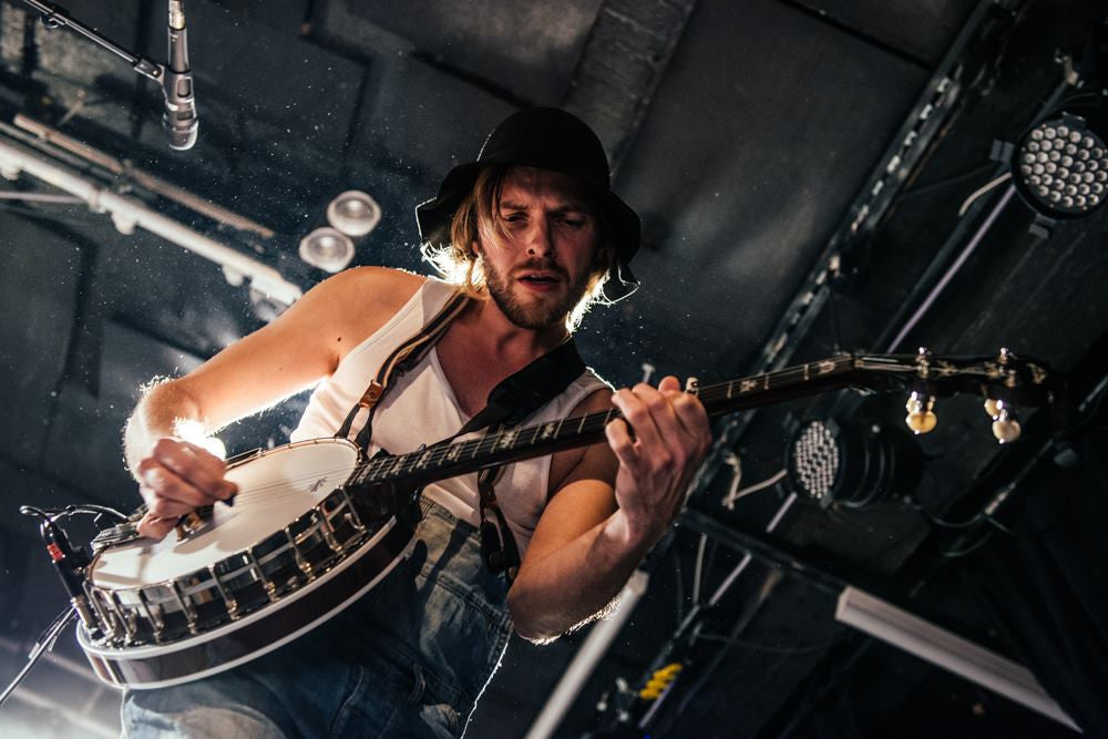 Herman with his Eagle II Banjo