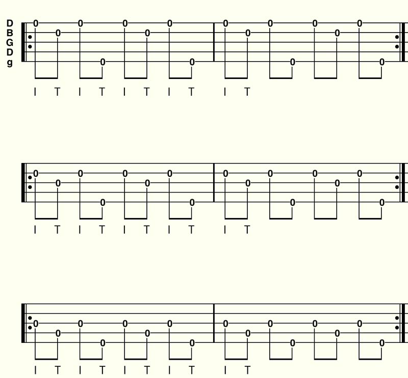 Clawhammer Banjo Exercises - Picking Hand