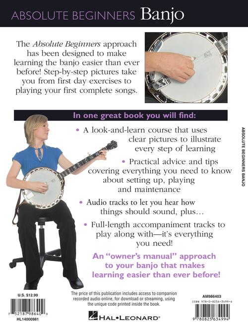 Absolute Beginners Banjo Book Deering® Banjo Company