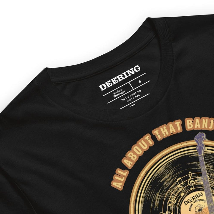 AllAboutThatBanjo-Black_Closeup, White Background