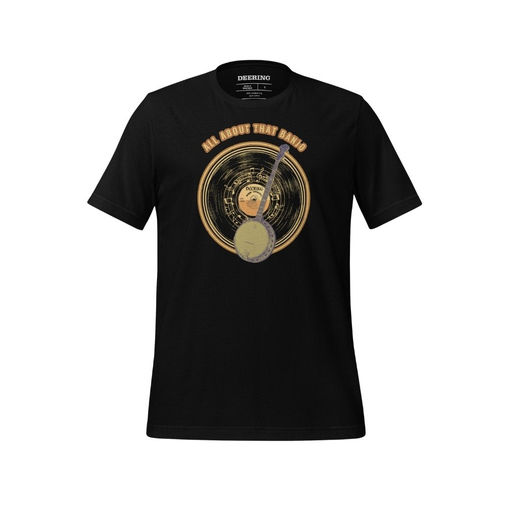 AllAboutThatBanjo-Black_Front, White Background