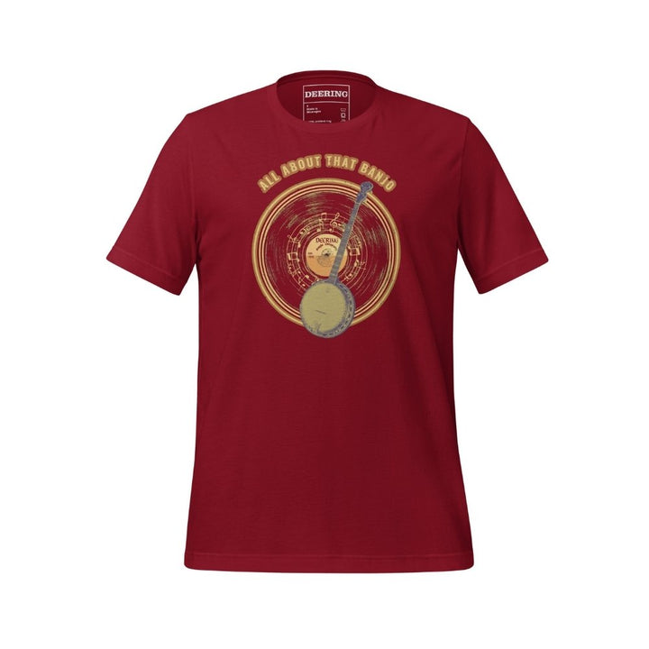 AllAboutThatBanjo-Cardinal_Front, White Background