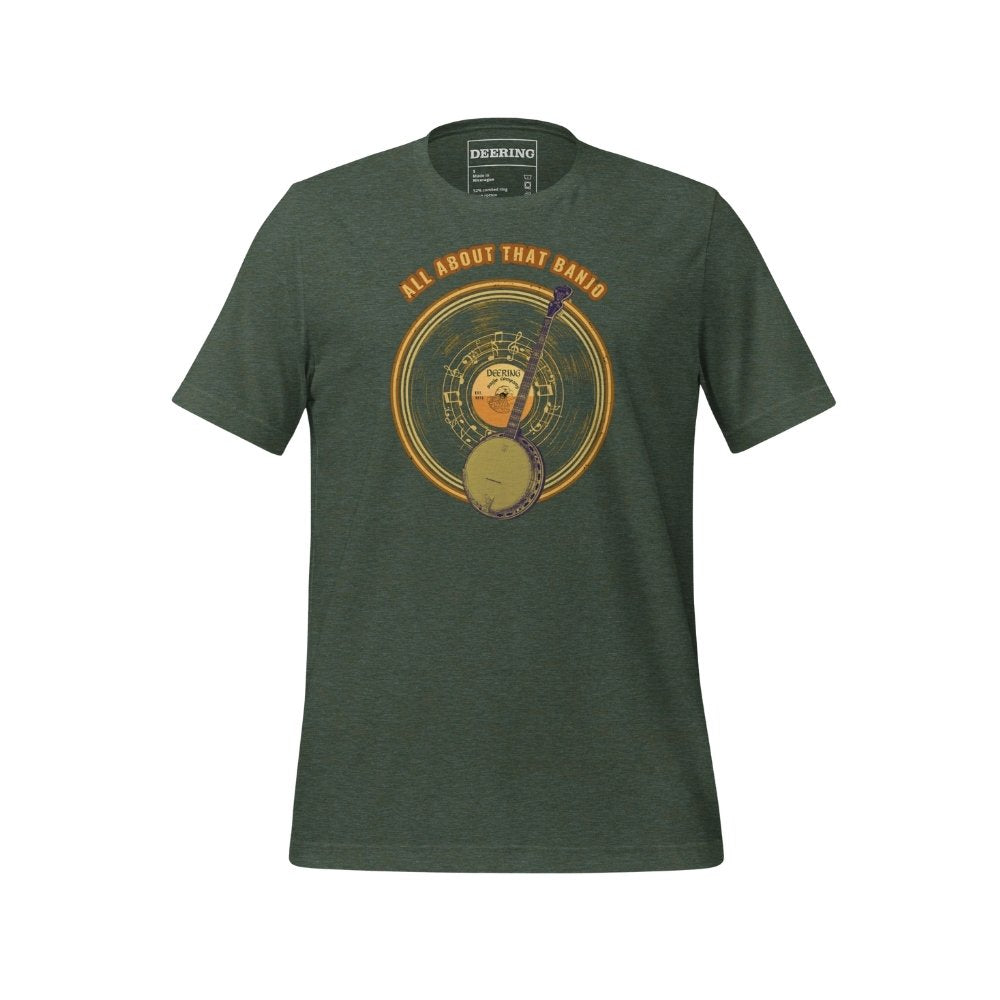 AllAboutThatBanjo-HeatherForest_Front, White Background