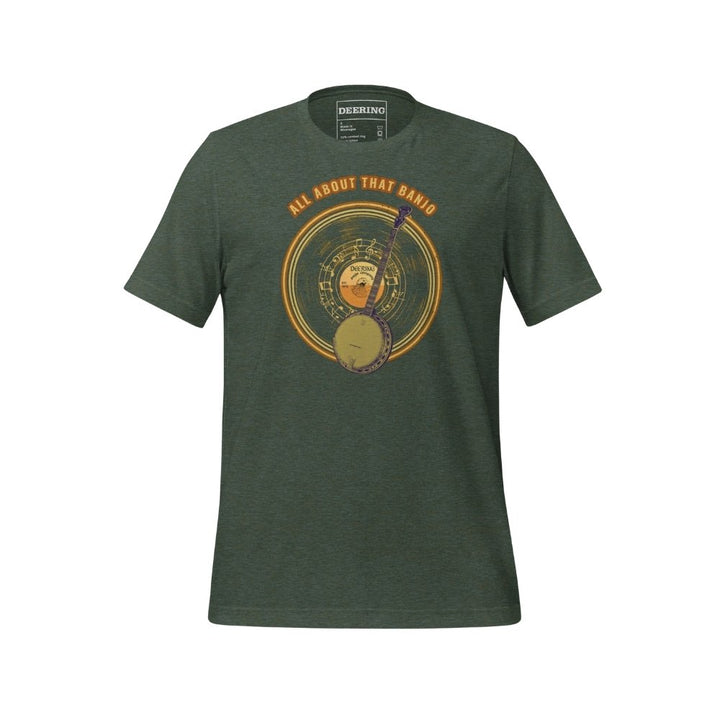 AllAboutThatBanjo-HeatherForest_Front, White Background