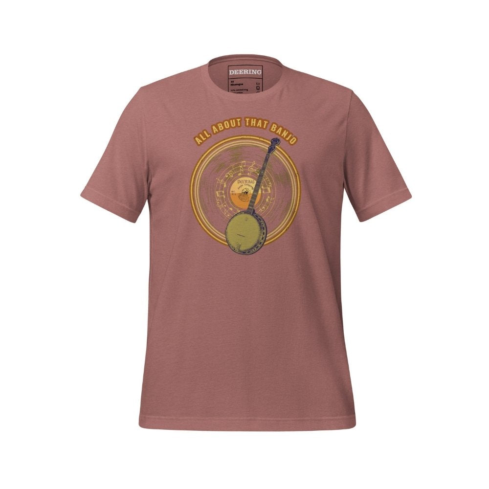 AllAboutThatBanjo-HeatherMauve_Front, White Background