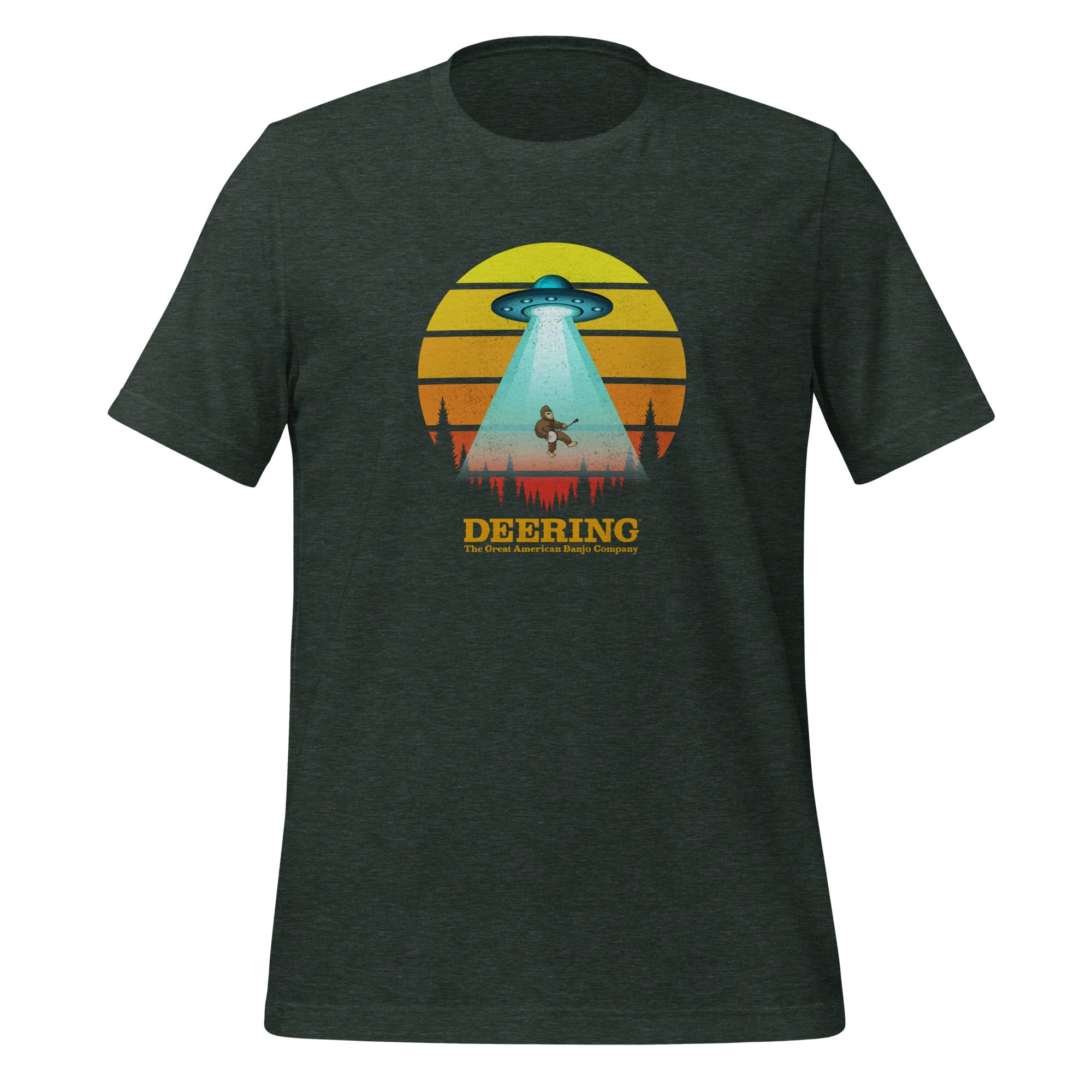 Bigfoot Alien Banjo Band Heather Forest