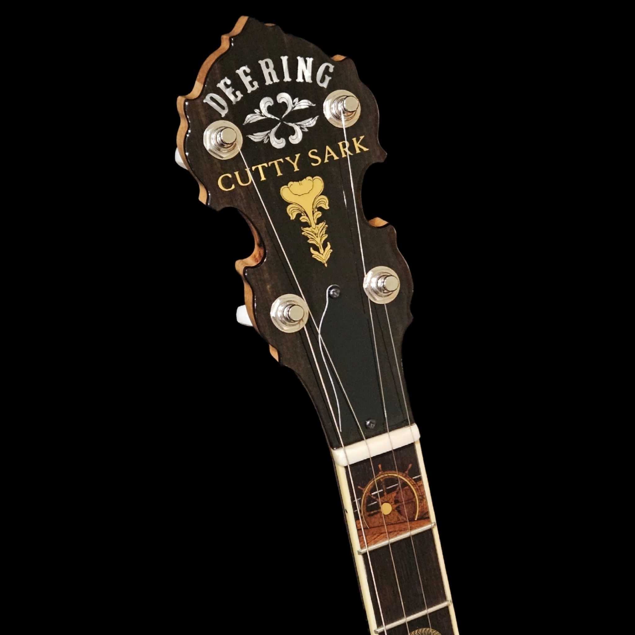 Cutty Sark Banjo Front Photo of the Peghead