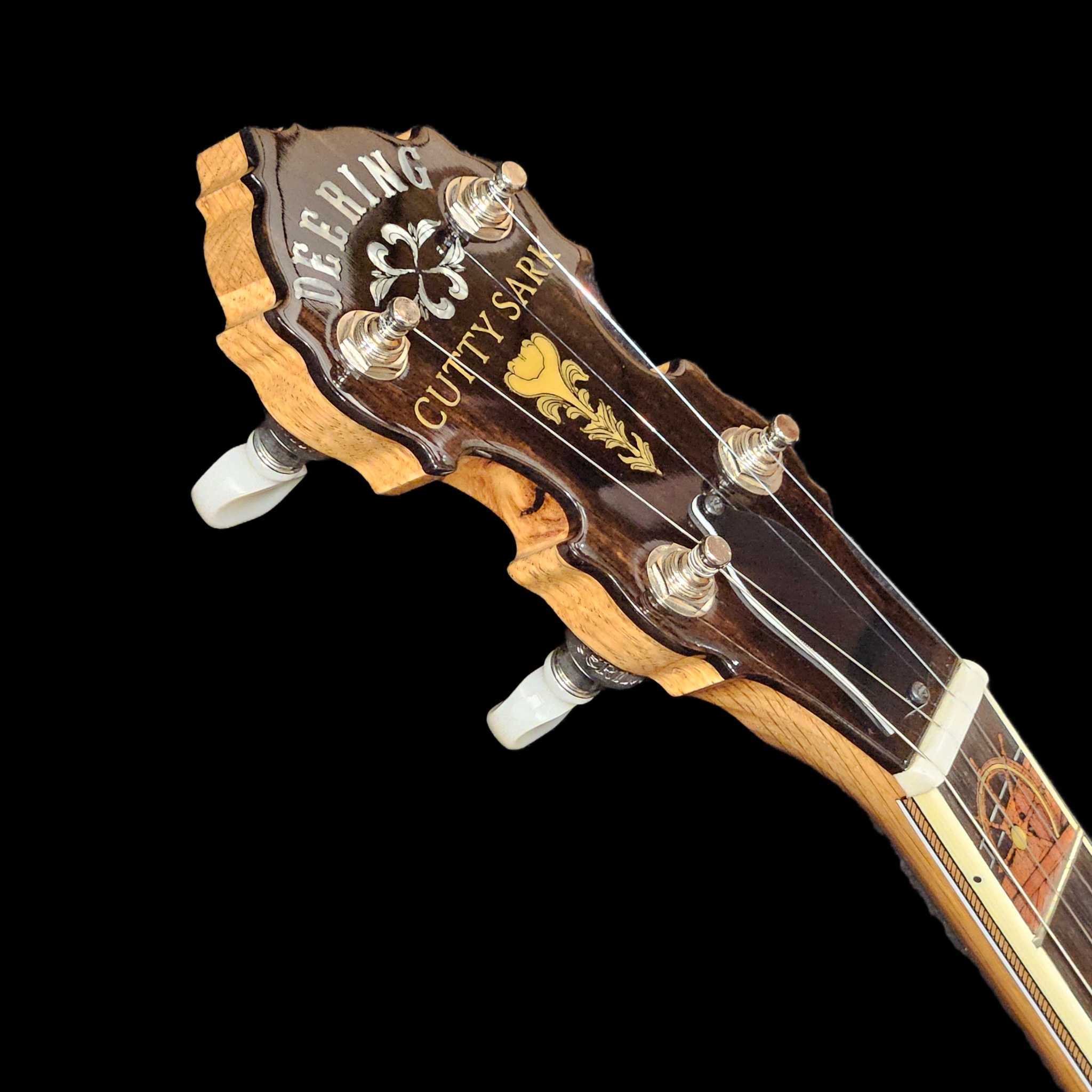 Cutty Sark Banjo Side Photo of the Peghead