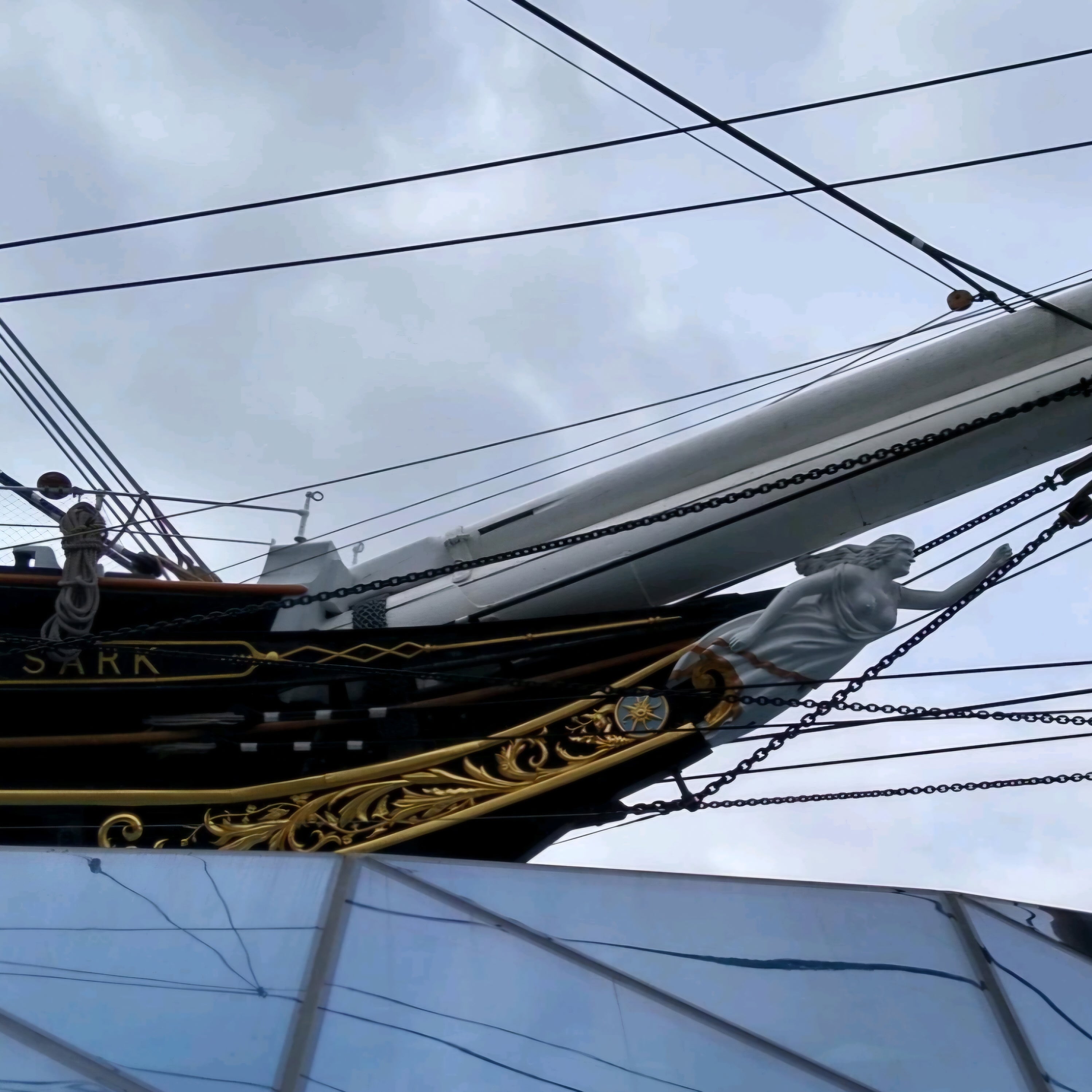 Cutty Sark Figurehead and outside ornamentation photo