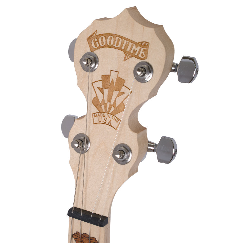 Goodtime 19-Fret Tenor Banjo peghead