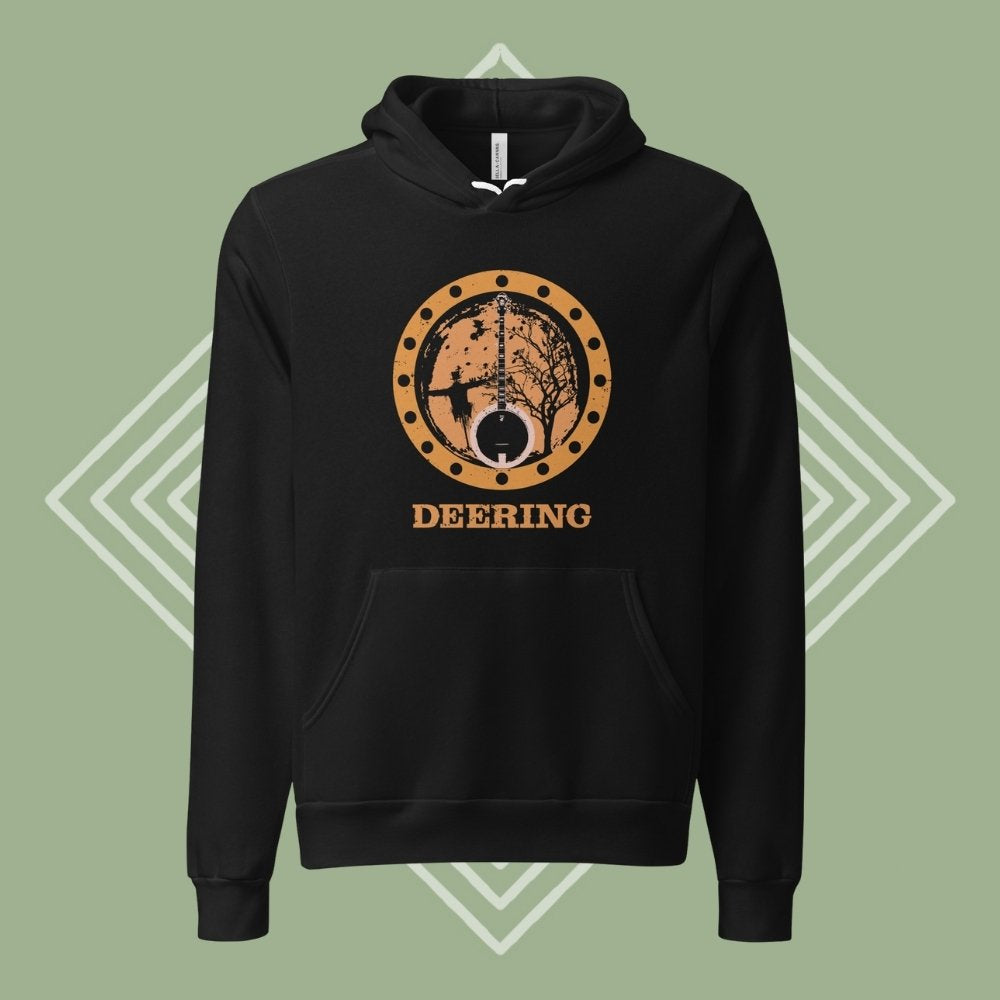 DeeringAutumnBanjoVibesHoodieFront-GreenDiamondBackground