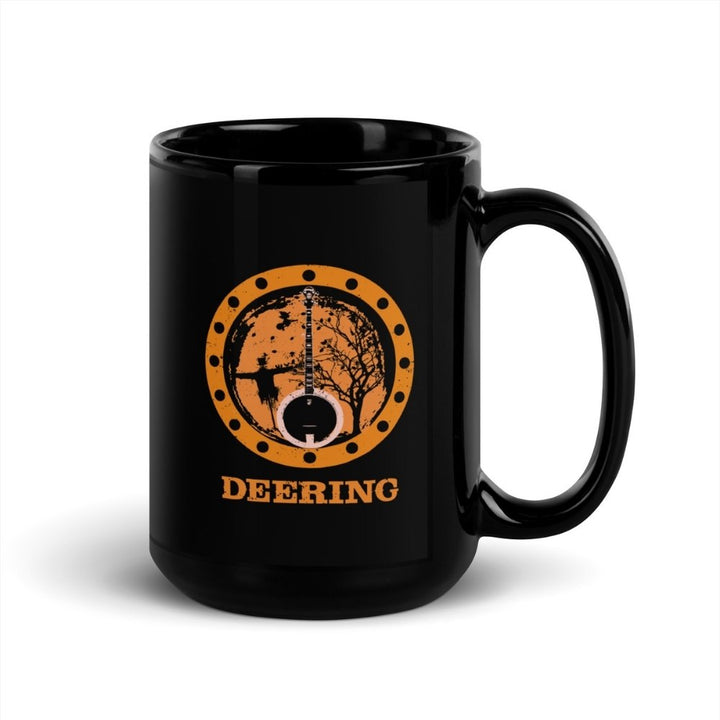 DeeringAutumnBanjoVibesMug-RightHandle15oz, Black, Whtie Background