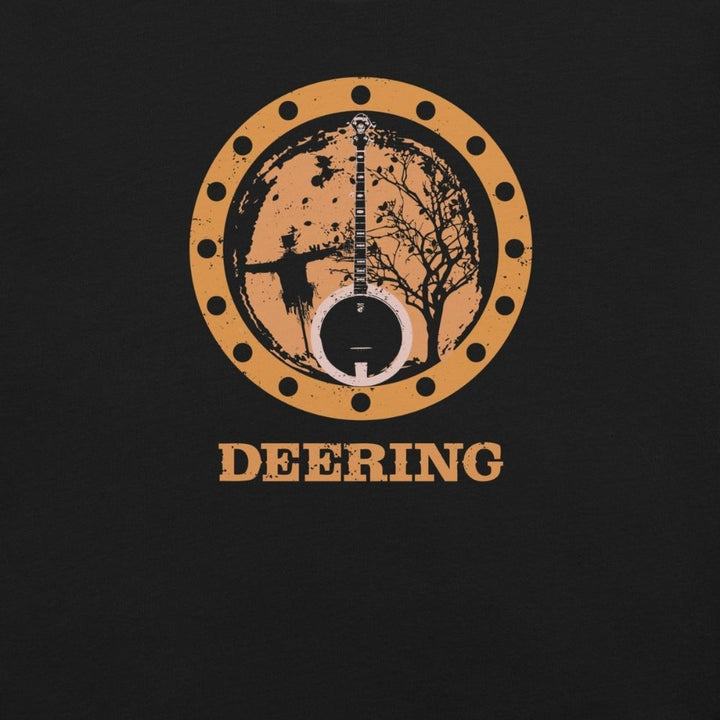 DeeringAutumnBanjoVibesT-Shirt_Black_Front_CloseUp Art