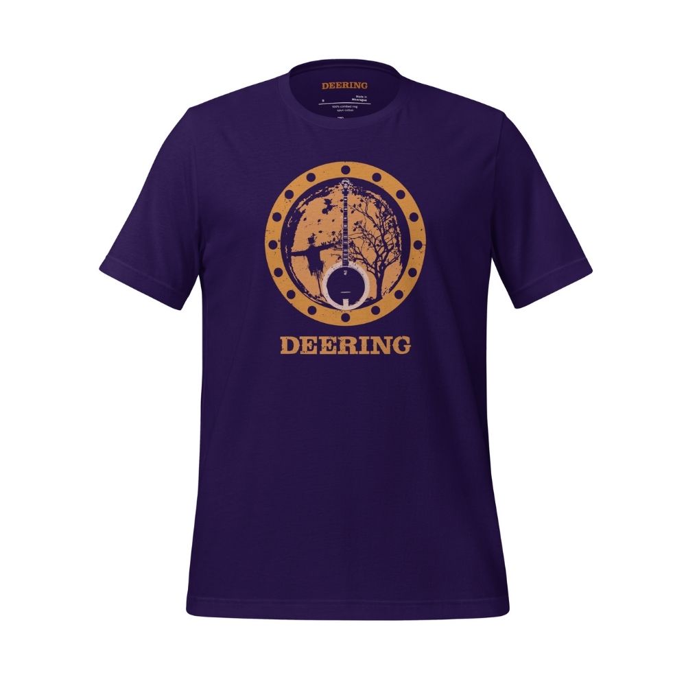 DeeringAutumnBanjoVibesT-Shirt_TeamPurple_Front, White Background