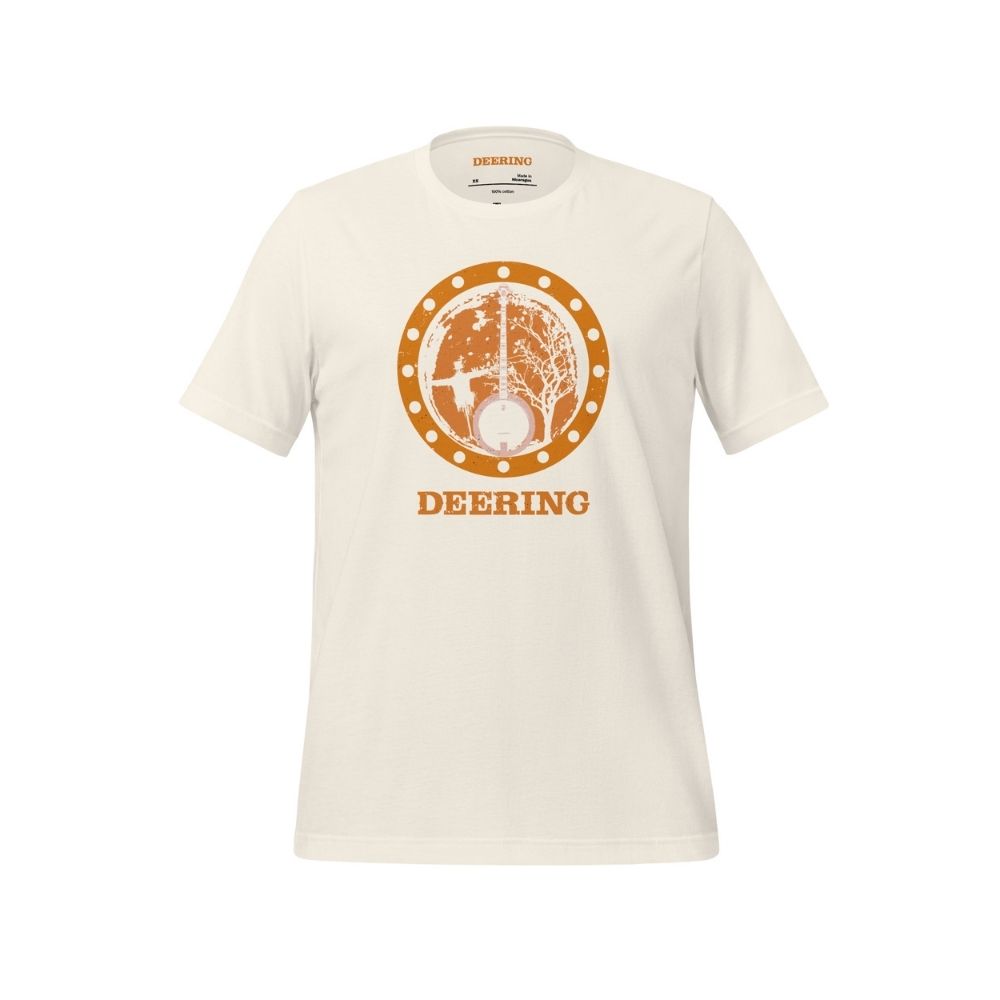 DeeringAutumnBanjoVibesT-Shirt_VintageWhite_Front, White Background