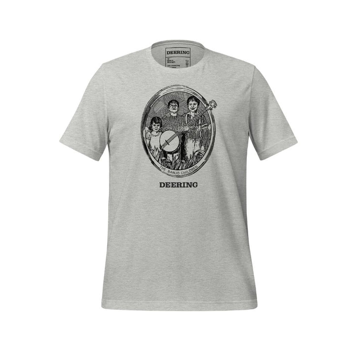 DeeringBanjoChildrenT-ShirtMockup-Grey - White Background-Front