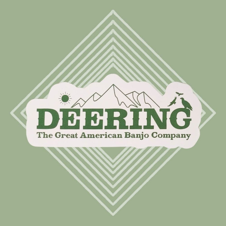 DeeringMountainStickerFront-GreenDiamondBackground