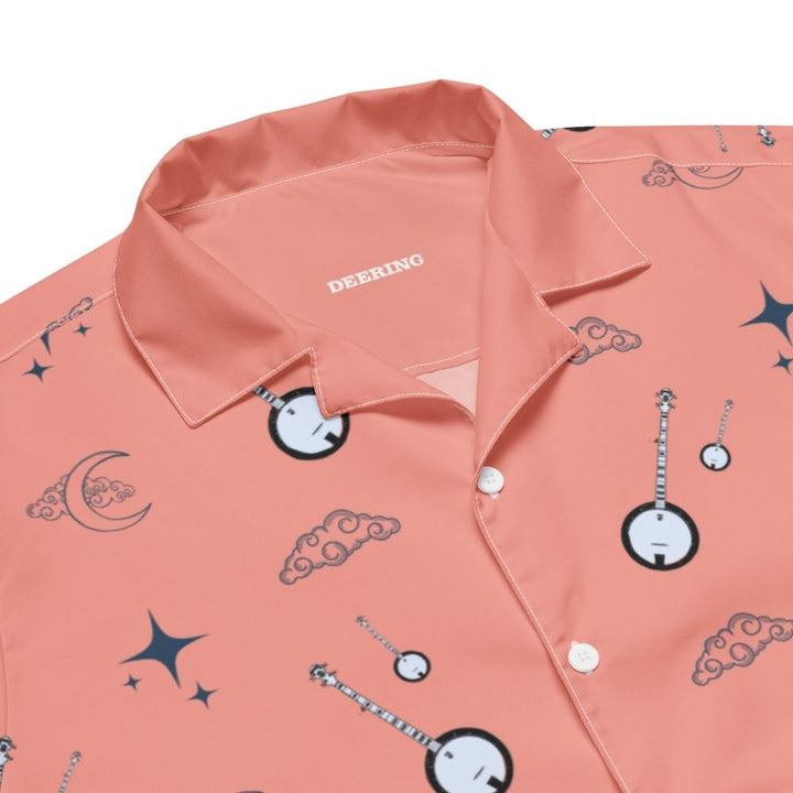 DeeringNightimeBanjoButtonUpShirt-Salmon-Closeup-White Background