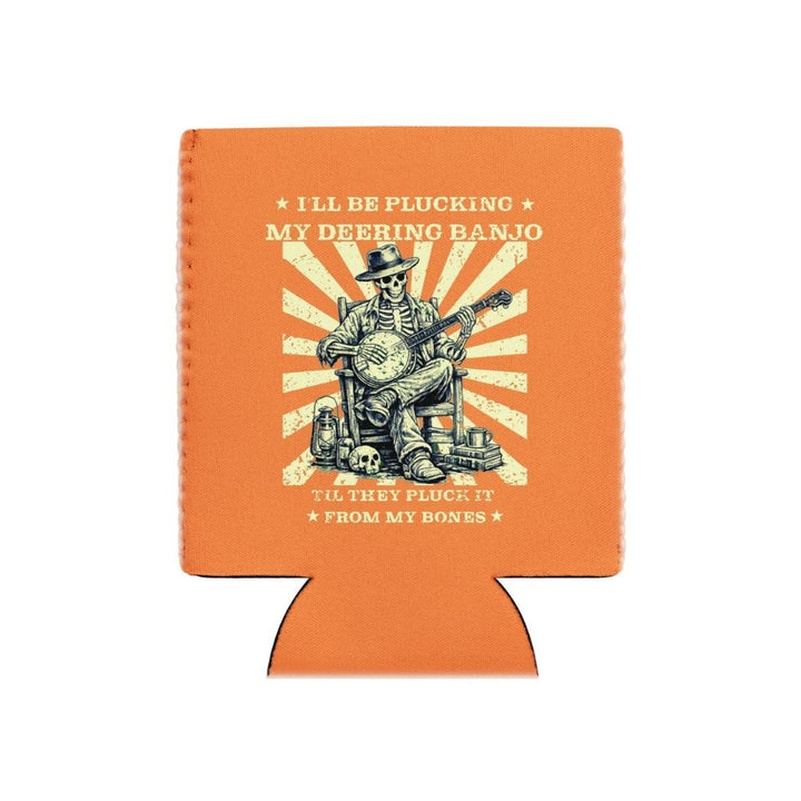 DeeringPluckItFromMyBonesKoozie12oz-BurntOrange - White Background