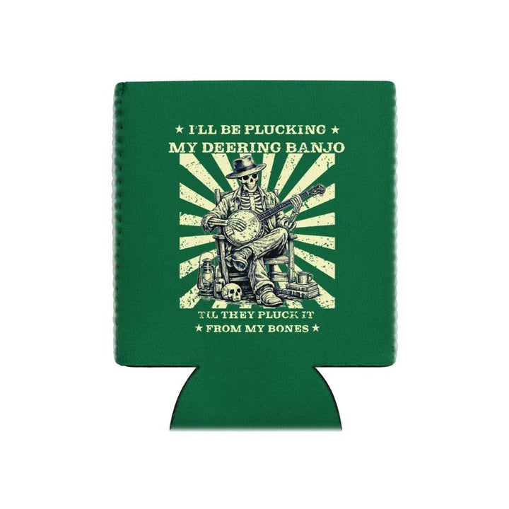 DeeringPluckItFromMyBonesKoozie12oz-GrassGreen - White Background