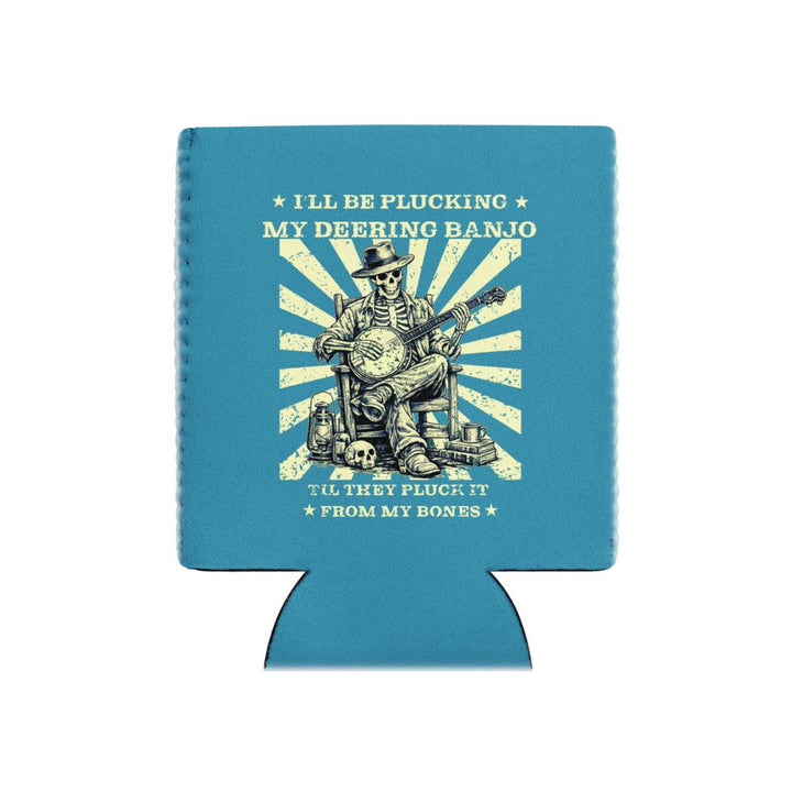 DeeringPluckItFromMyBonesKoozie12oz-SteelBlue - White Background