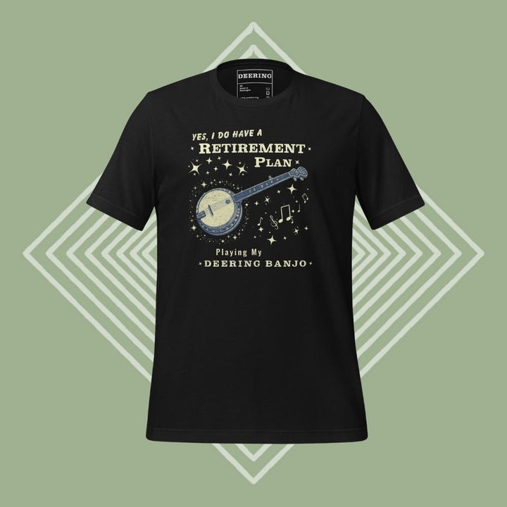 DeeringRetirementPlanT-Shirt-VintageBlack - Green Diamond Background
