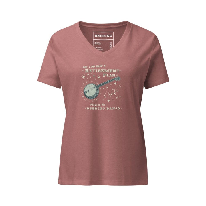DeeringRetirementPlanWomen_sV-NeckShirt-HeatherMauve-WhiteBackground-Front