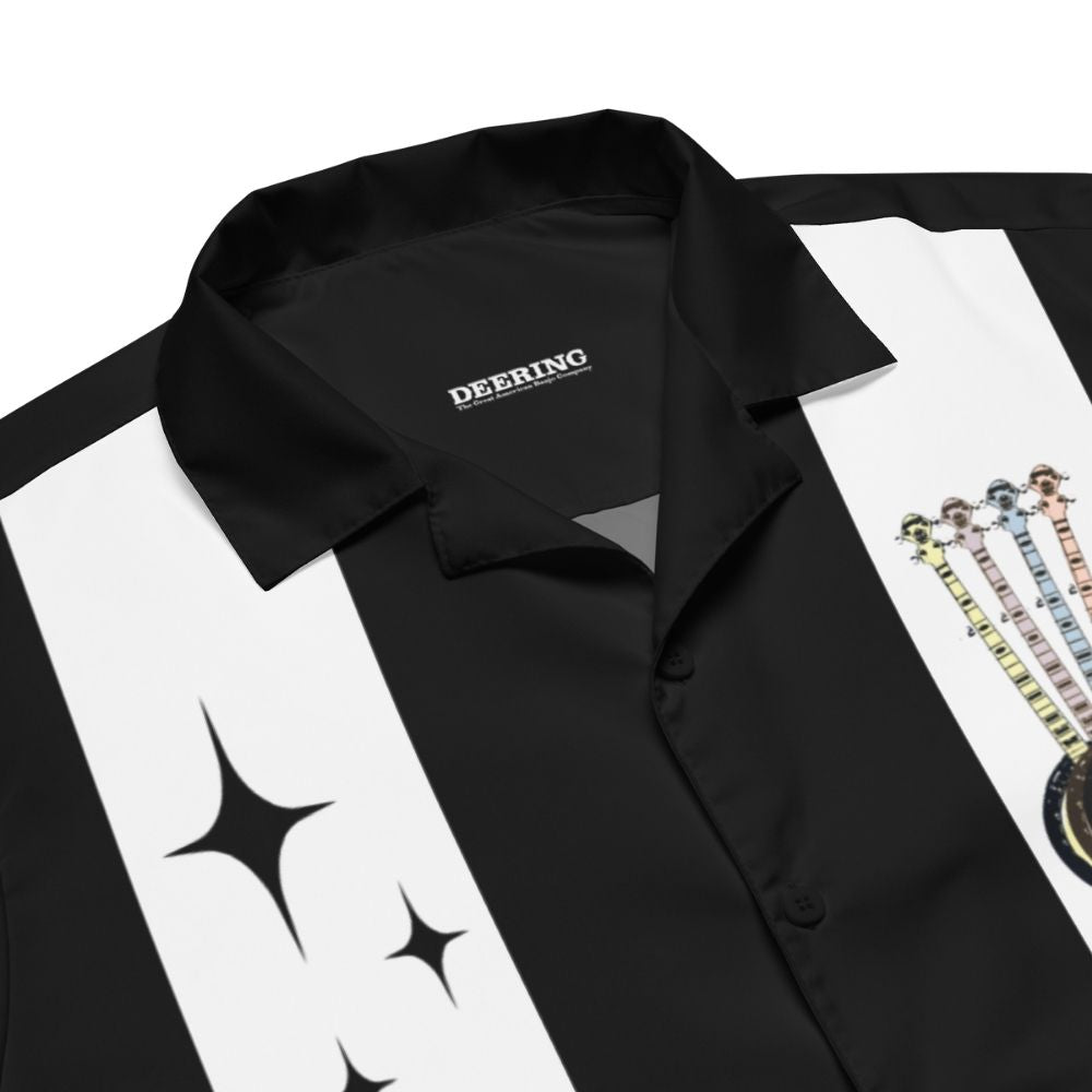 DeeringStardustBanjoLoungeShirtCloseup, front, white background