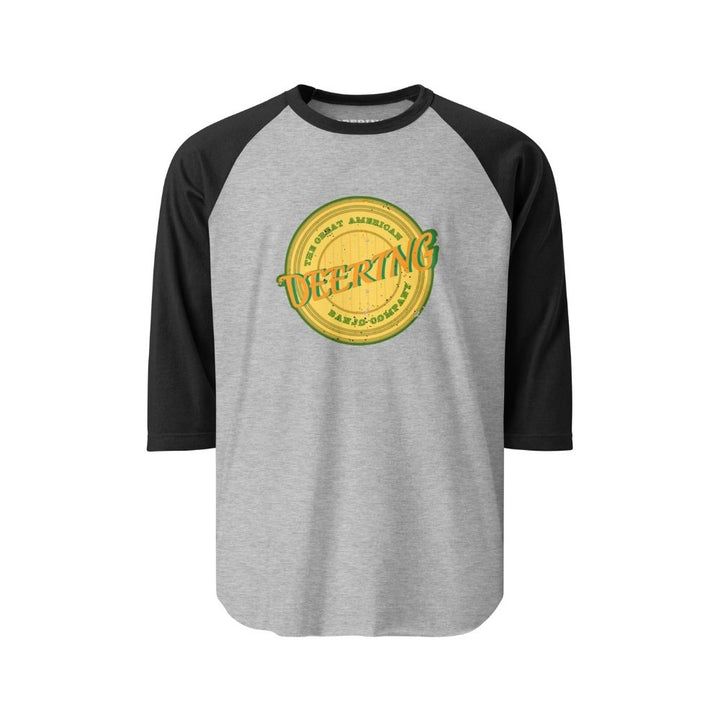 DeeringVintageBaseballVibesBBallShirt-BlackandGrey, White Background