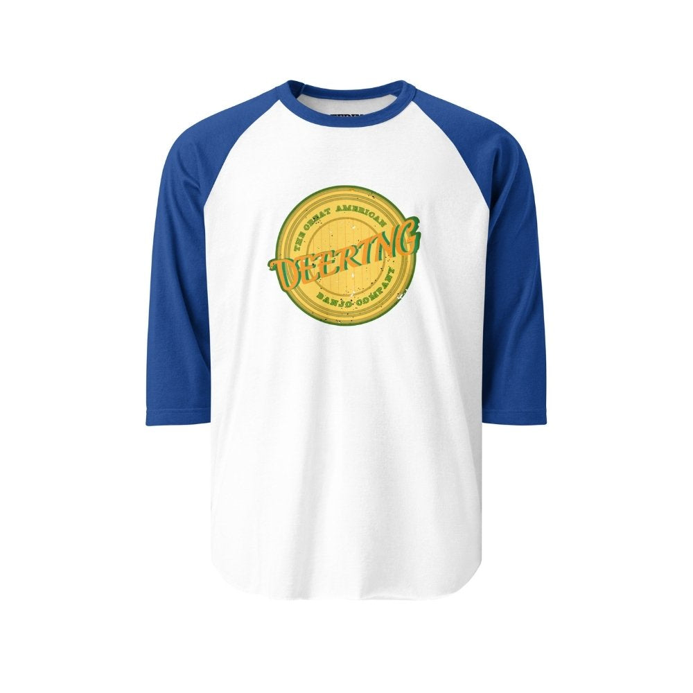 DeeringVintageBaseballVibesBBallShirt-BlueandWhite, White Background