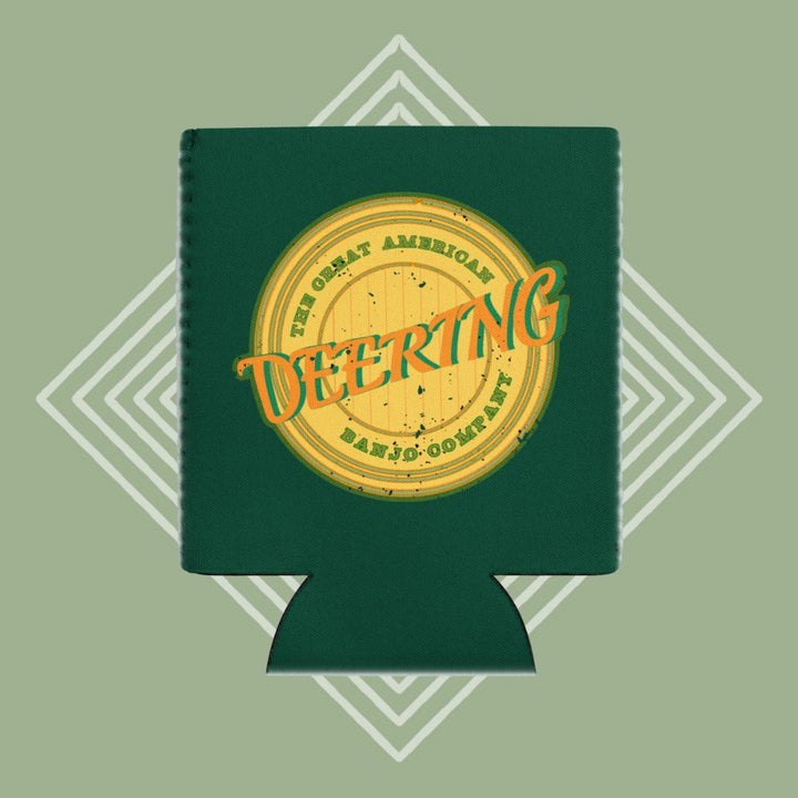 DeeringVintageBaseballVibesKoozie-GreenDiamond Background