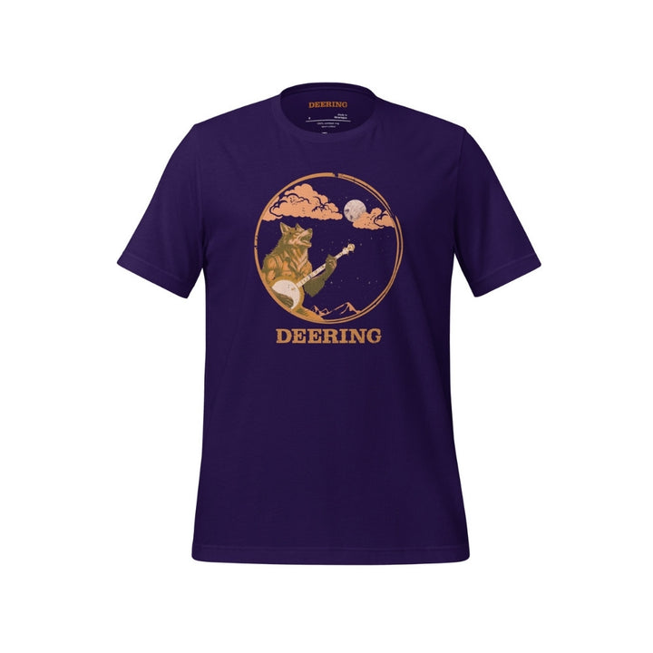 DeeringWolfmanPlaysBanjoT-Shirt_TeamPurple_Front, white background