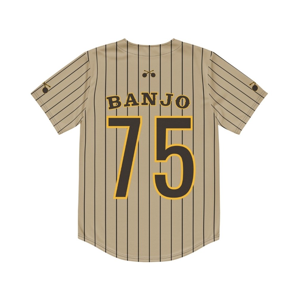 Deering_Banjo_Baseball_Jersey_Beige_Back, White Background
