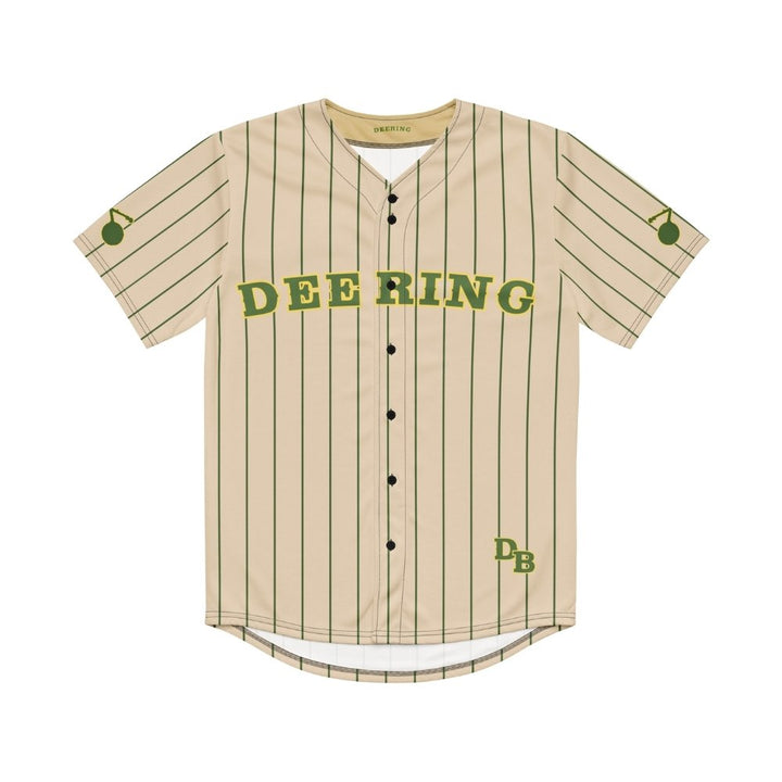 Deering_Banjo_Baseball_Jersey_Cream_Front, White Background