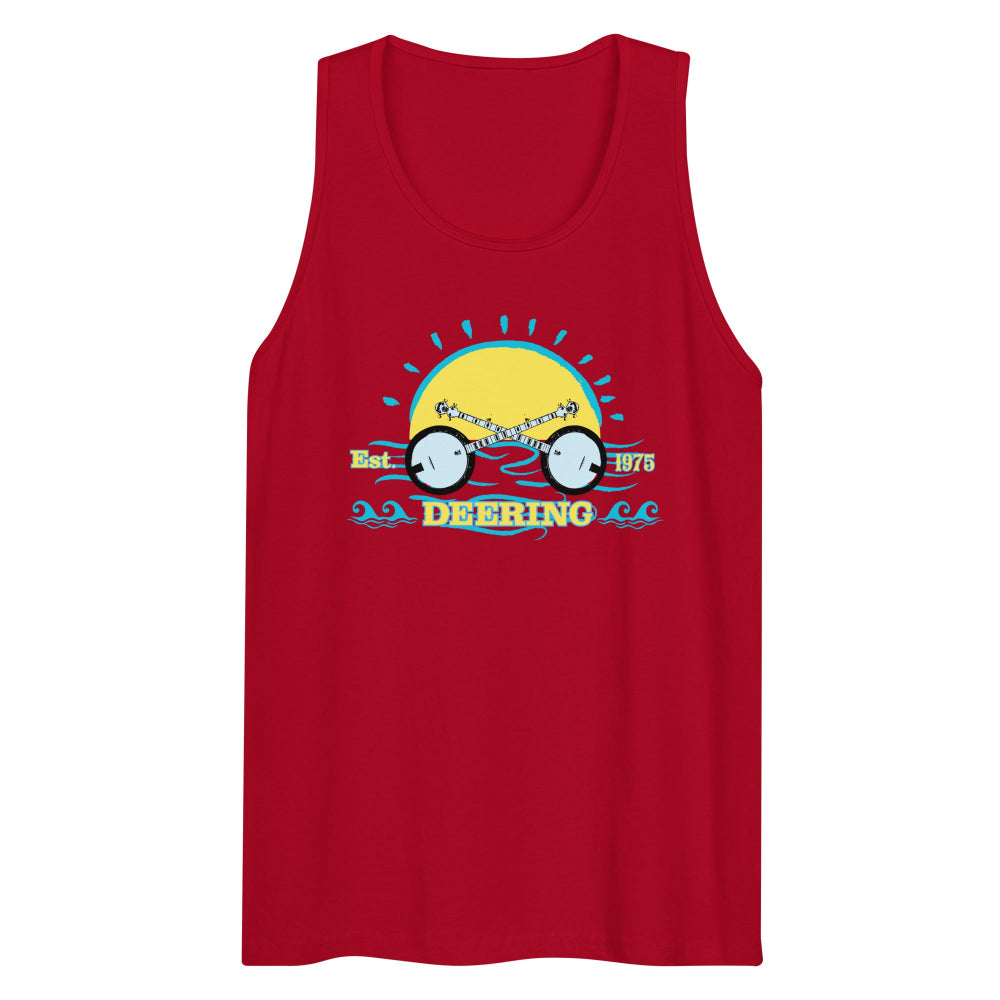 Deering Men's Banjo Summer Tank Top - Red - Front
