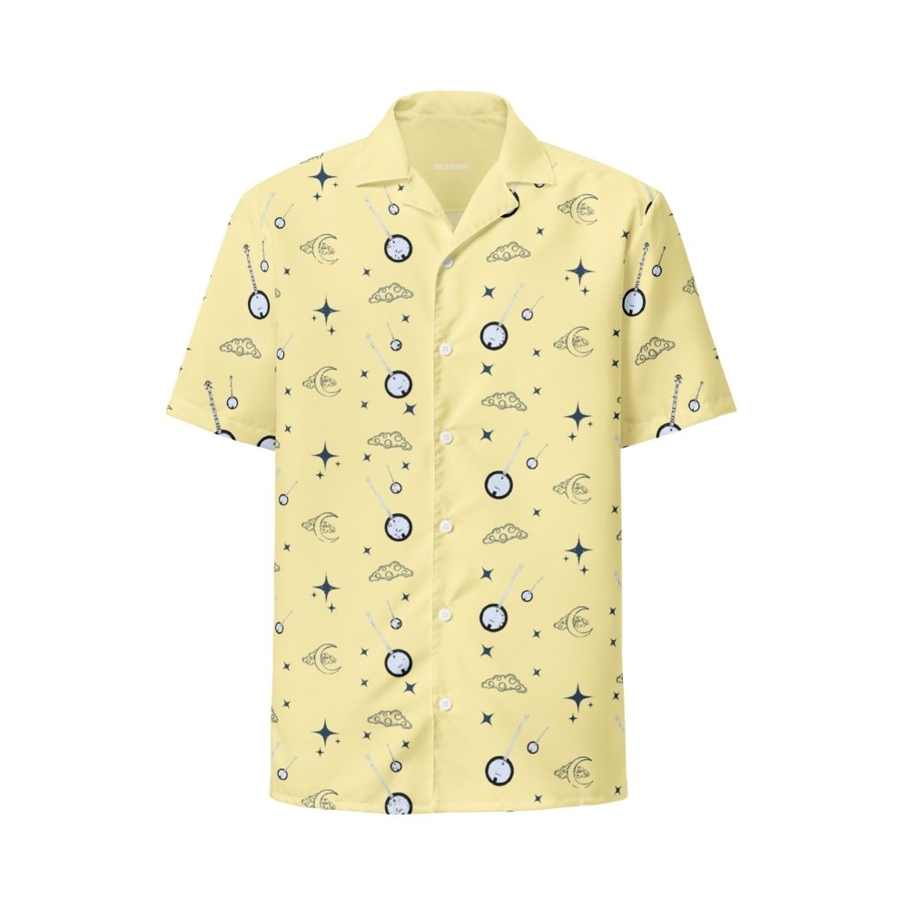Deering_Nightime_Banjo_Button_Up_Shirt_-_Banana_Yellow_Front, White Background_