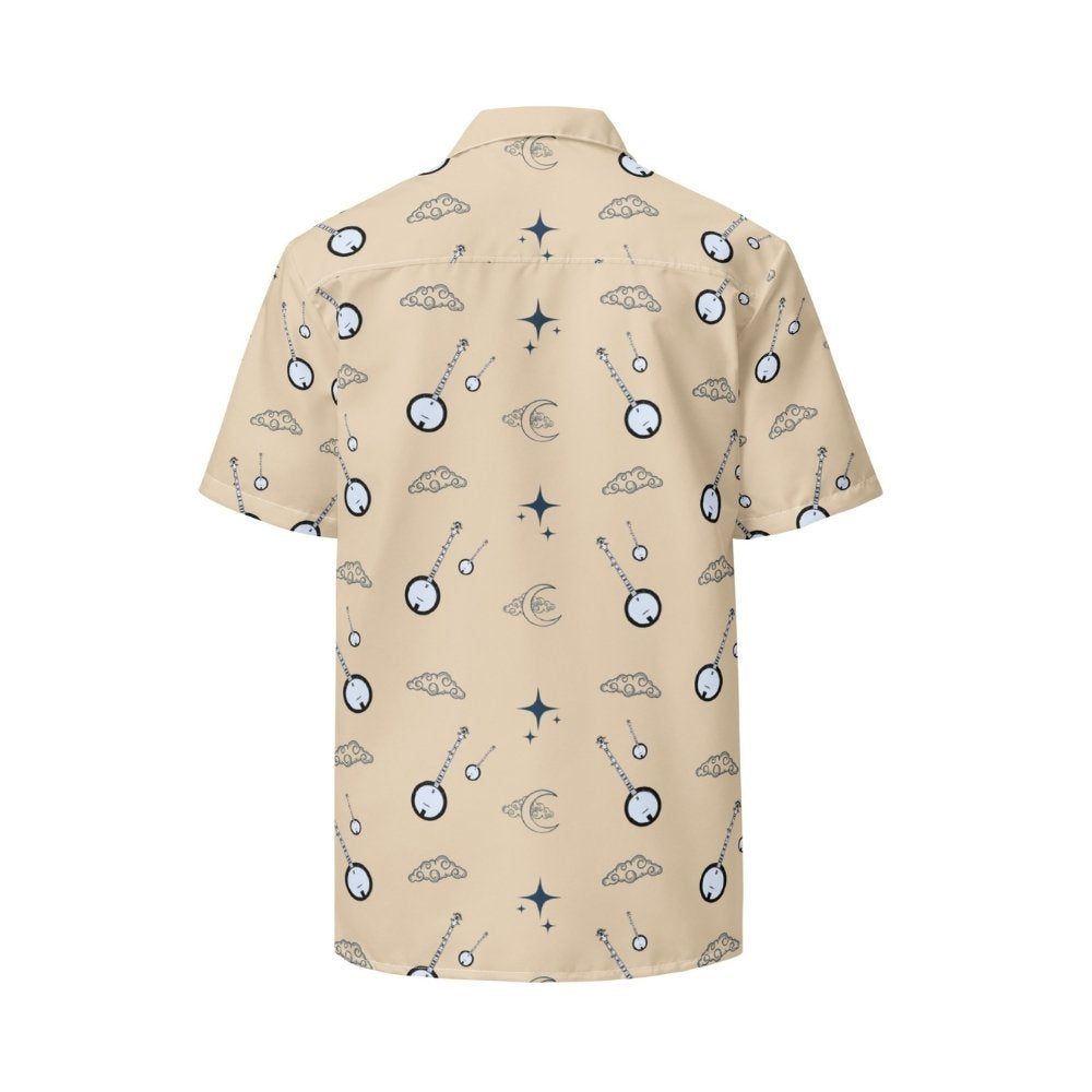 Deering_Nightime_Banjo_Button_Up_Shirt_-_Champage_Back, White Background