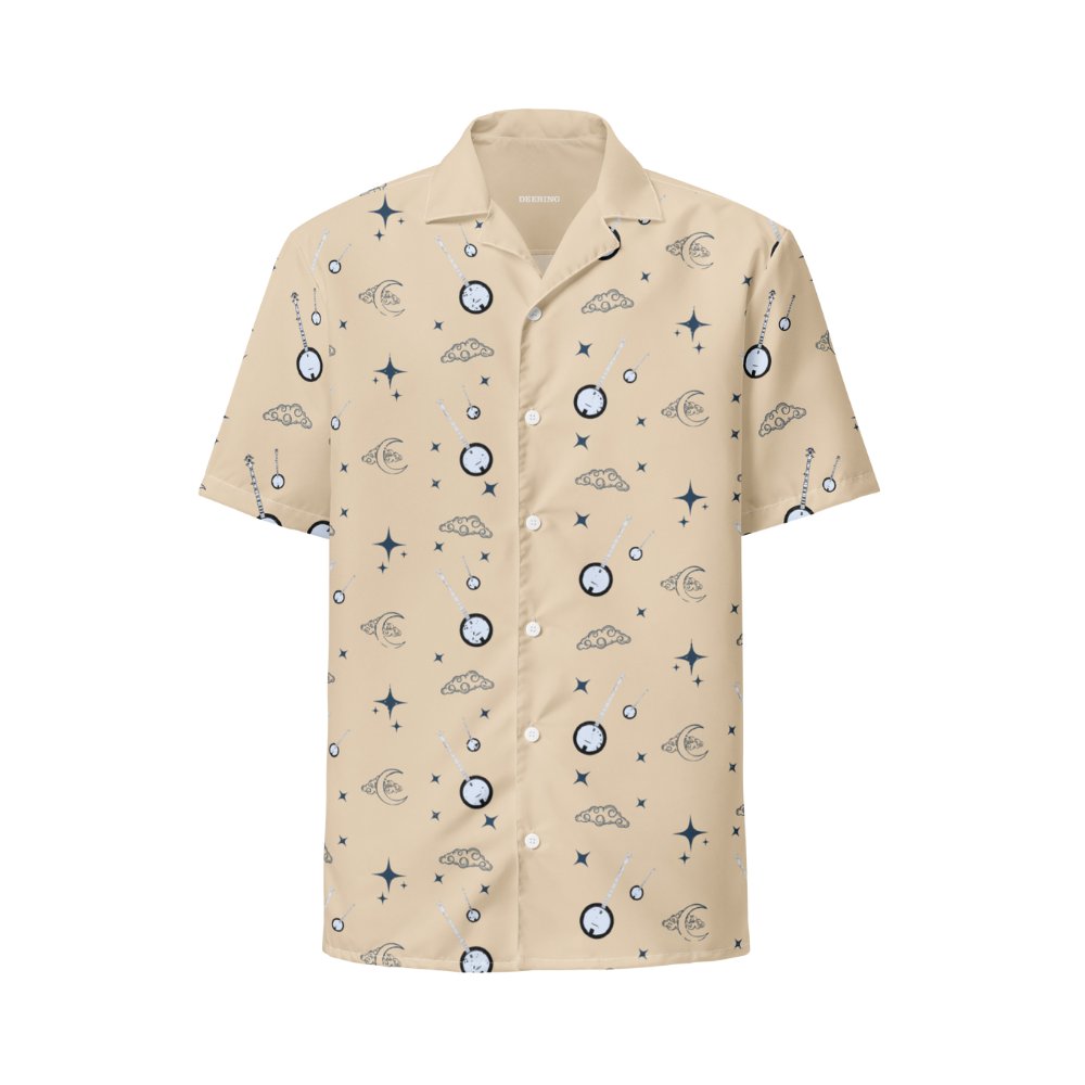 Deering_Nightime_Banjo_Button_Up_Shirt_-_Champage_Front, White Background