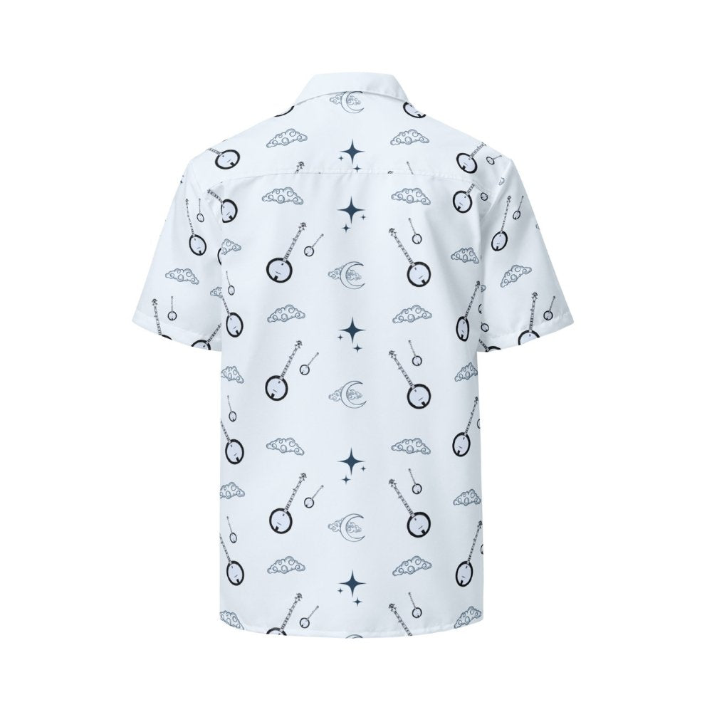 Deering_Nightime_Banjo_Button_Up_Shirt_Back, White Background