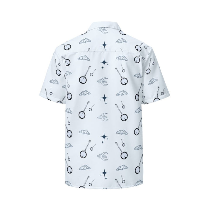 Deering_Nightime_Banjo_Button_Up_Shirt_Back, White Background