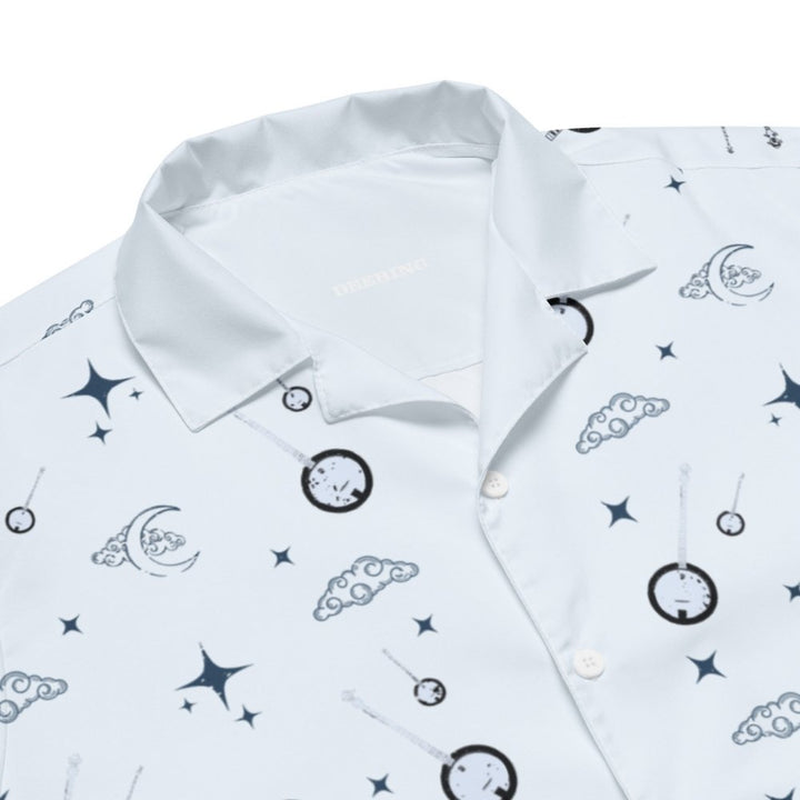 Deering_Nightime_Banjo_Button_Up_Shirt_-_Light_Blue_Closeup, White Background