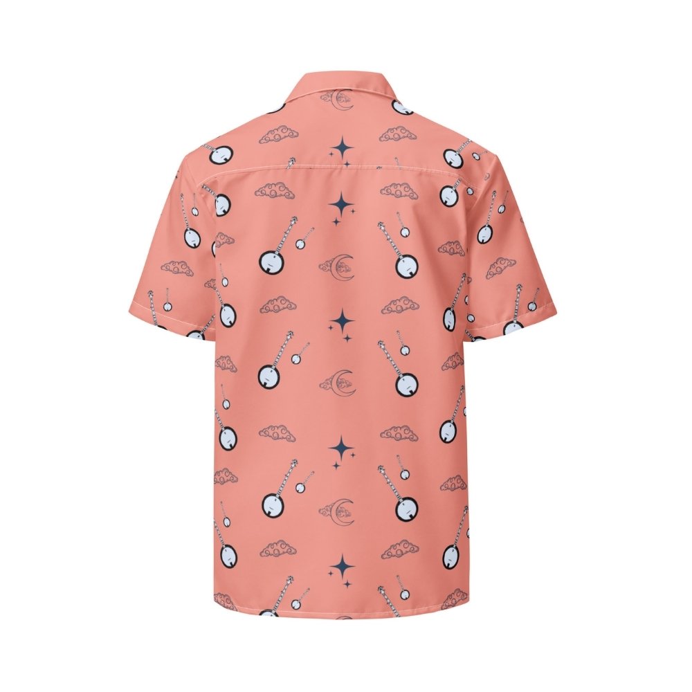 Deering_Nightime_Banjo_Button_Up_Shirt_-_Salmon_Back, White Background