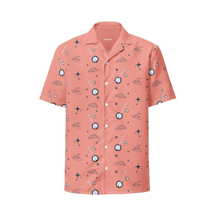 Deering_Nightime_Banjo_Button_Up_Shirt_-_Salmon_Front, White Background